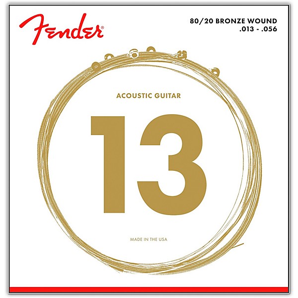 FENDER Fender 70M 80/20 Bronze Acoustic Strings - Medium
