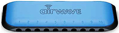 SUZUKI SUZUKI AIRWAVE 10 HOLE DIATONIC HARMONICA, KEY OF C, BLUE
