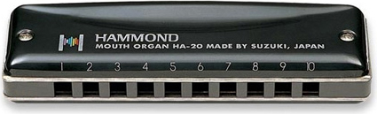 SUZUKI SUZUKI PROMASTER HAMMOND PROFESSIONAL 10 HOLE DIATONIC HARMONICA