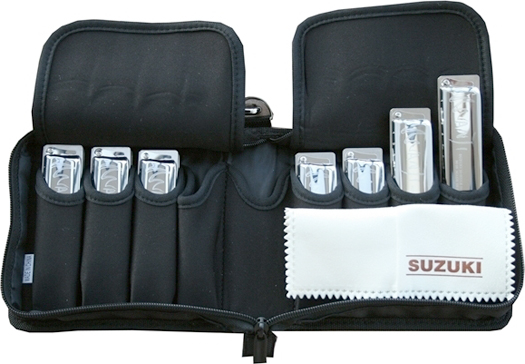 SUZUKI SUZUKI MANJI 7 KEY HARMONICA SET: C,G,A,D,E,F,Bb