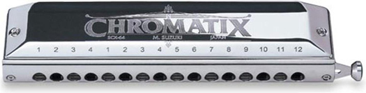 Suzuki SUZUKI CHROMATIX SERIES DELUXE 12 HOLE CHROMATIC HARMONICA