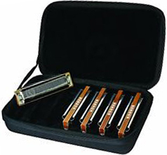 HOHNER HOHNER MARINE BAND HARMONICA SET, INCLUDES KEY OF G, A, C, D, E