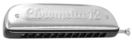 HOHNER HOHNER CHROMETTA 12 CHROMATIC HARMONICA KEY OF C
