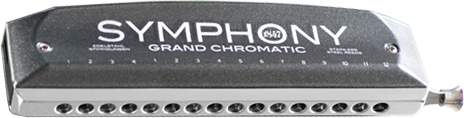 SEYDEL SEYDEL SYMPHONY GRAND CHROMATIC HARMONICA, ALUMINUM, 16-HOLE