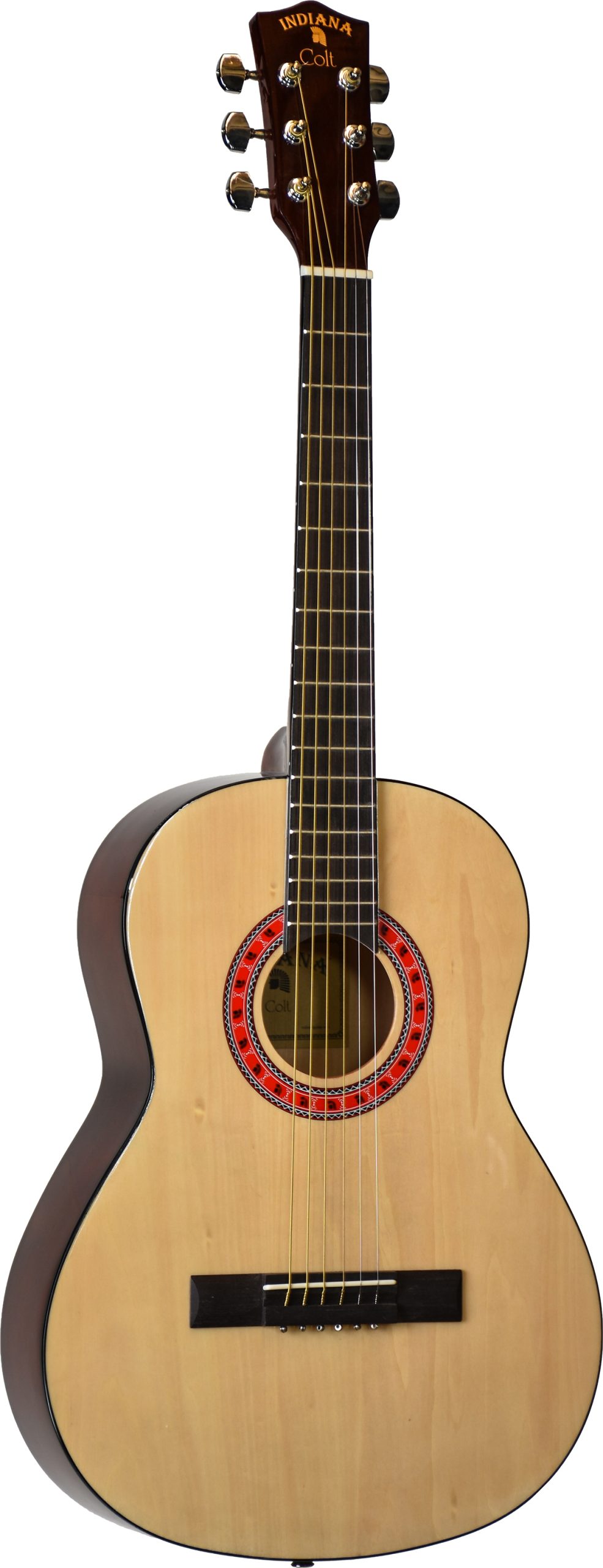 INDIANA INDIANA COLT GUITAR, NATURAL GLOSS FINISH, WITH BAG