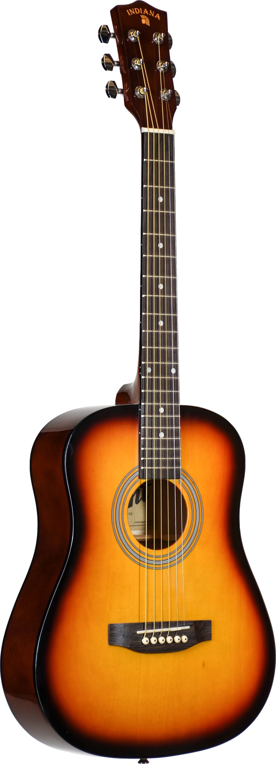 INDIANA INDIANA RUNT SERIES GUITAR, VINTAGE BURST GLOSS FINISH 3/4 SIZE