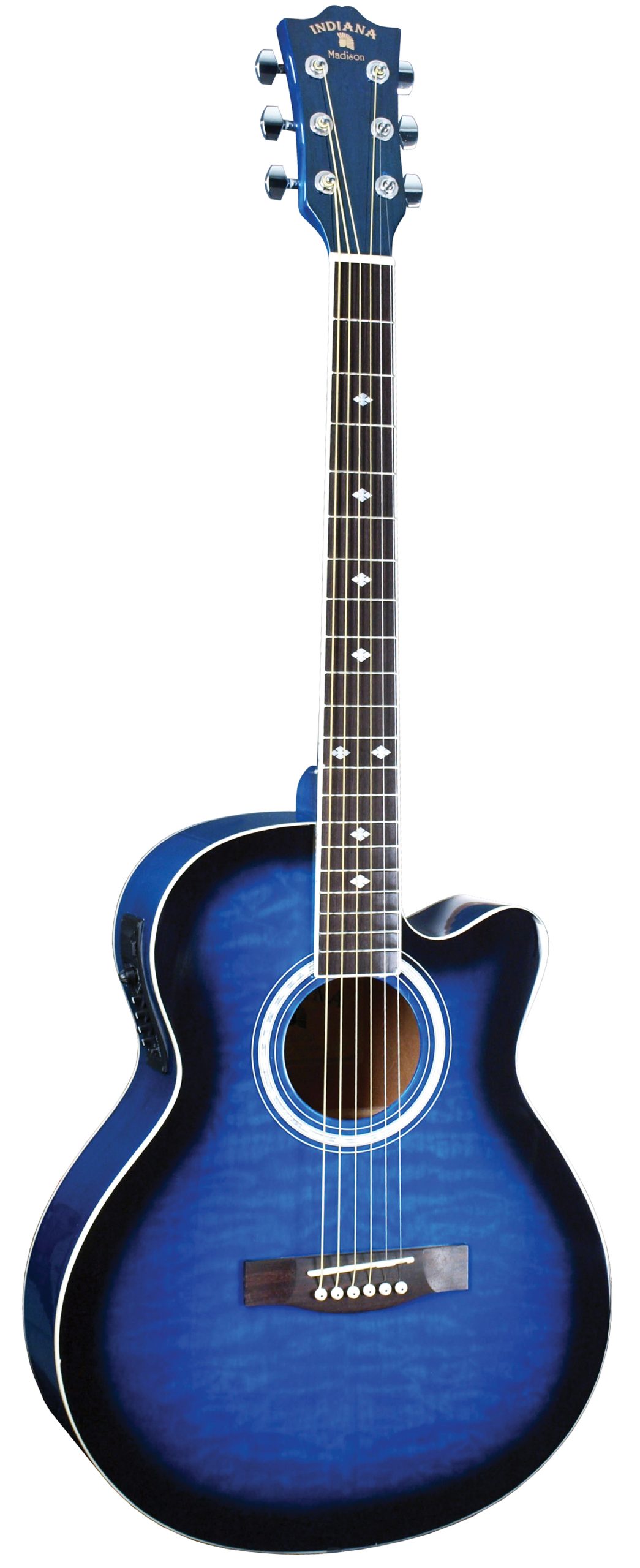 INDIANA INDIANA MADISON ELITE GUITAR, QUILT BLUE
