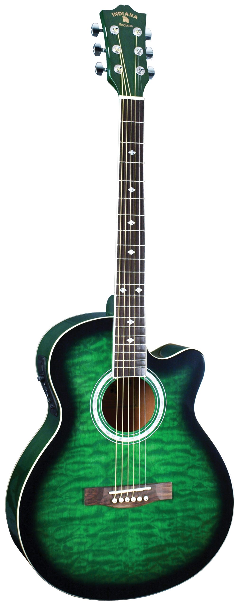 INDIANA INDIANA MADISON ELITE GUITAR, QUILT GREEN