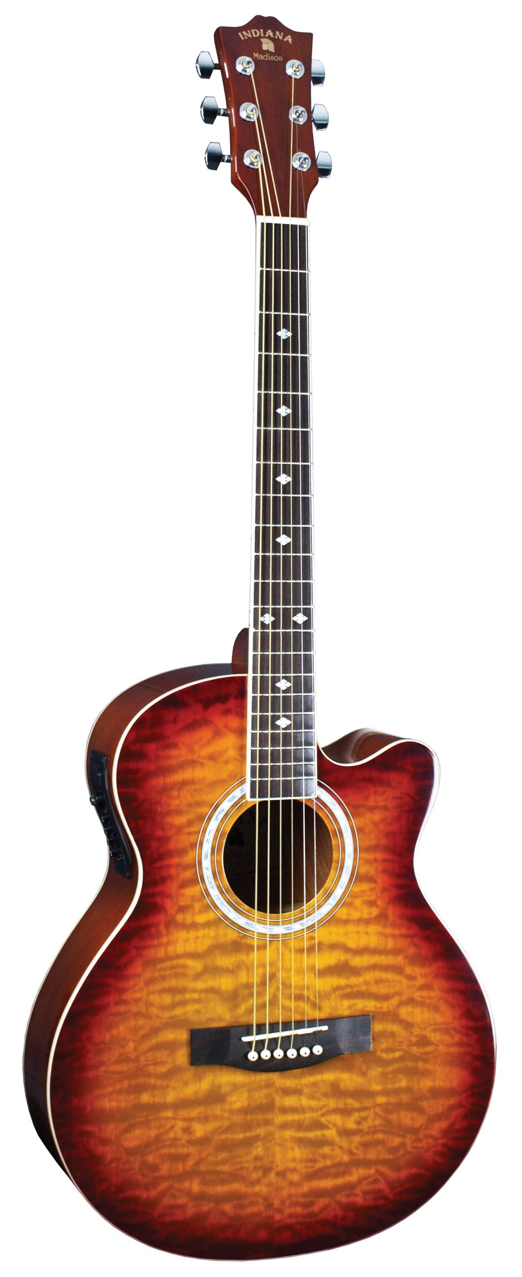 INDIANA INDIANA MADISON ELITE GUITAR, QUILT TOBACCO