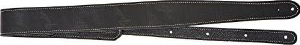 FENDER FENDER MONOGRAMMED LEATHER GUITAR STRAP, BLACK