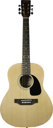 TANARA TANARA 3/4 SIZE ACOUSTIC GUITAR, L-36", D-4", LOWER BOUT-14",