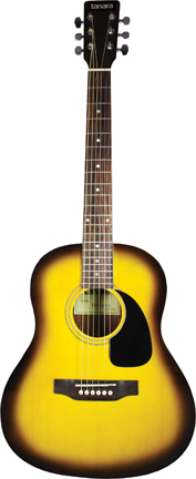 TANARA TANARA 3/4 SIZE ACOUSTIC GUITAR, L-36", D-4", LOWER BOUT-14",