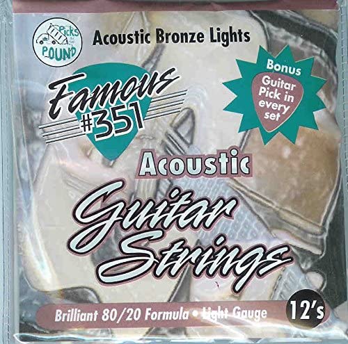 Famous #351 Famous #351 Acoustic Guitar Strings Light