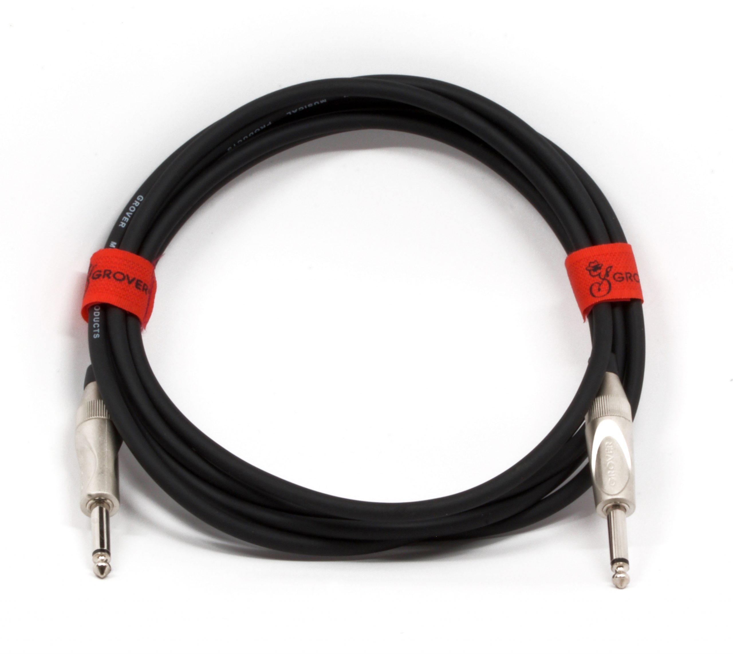 GROVER GROVER NOISELESS GUITAR/INSTRUMENT BRAIDED FABRIC CABLE 10'