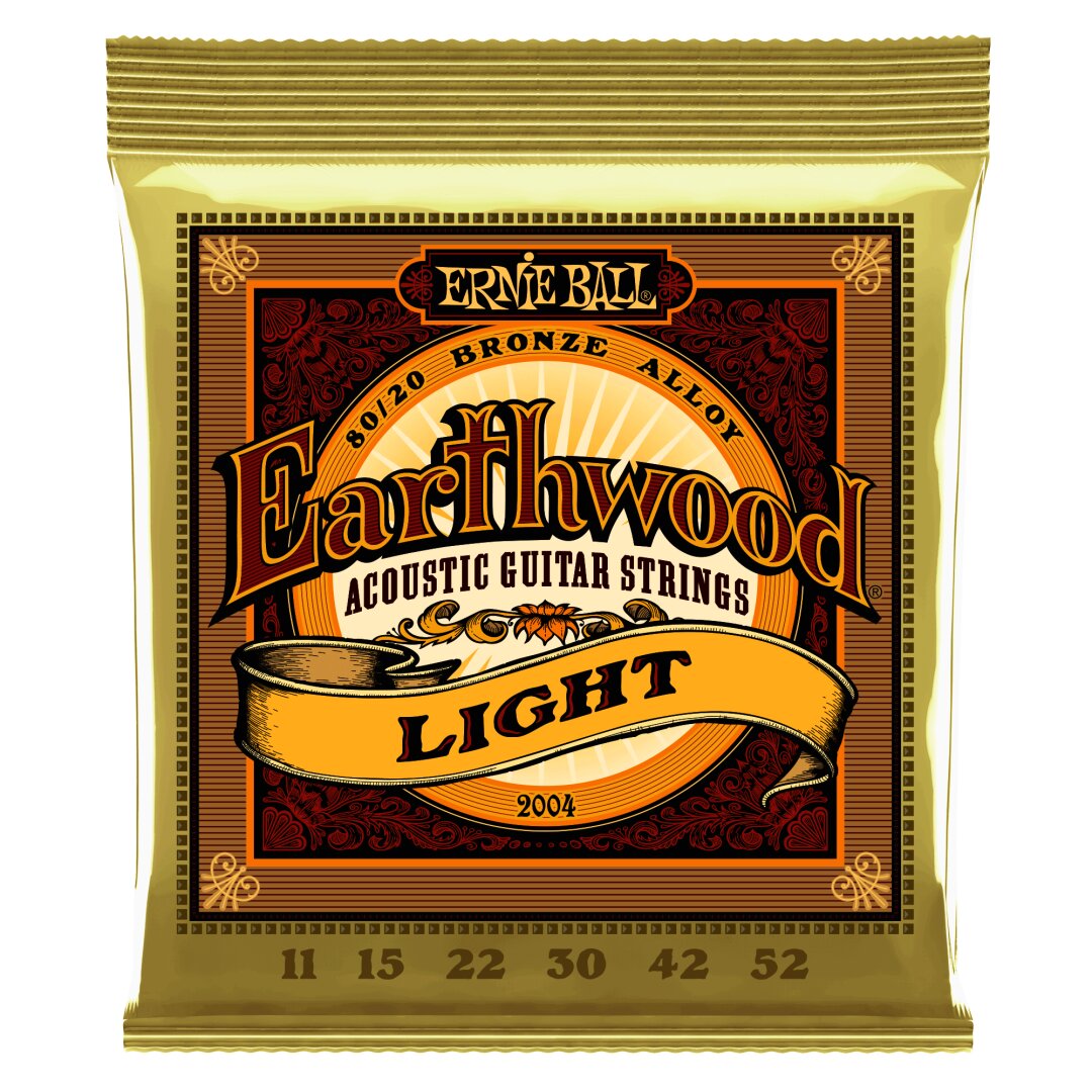 Ernie Ball Earthwood Phosphor Bronze Acoustic Guitar Strings - 11-52 Light