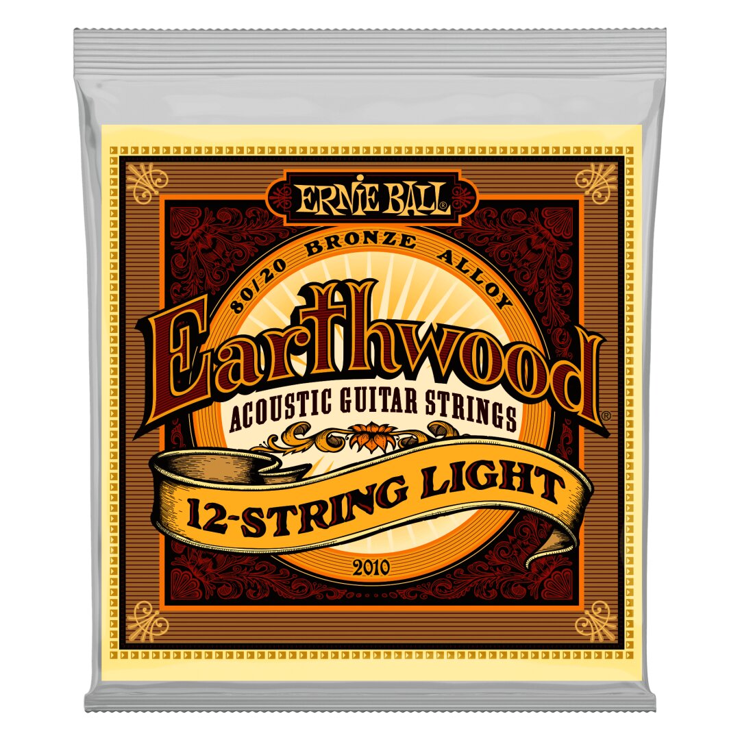 Ernie Ball Earthwood Phosphor Bronze Acoustic Guitar Strings - 9-46 12-String Light