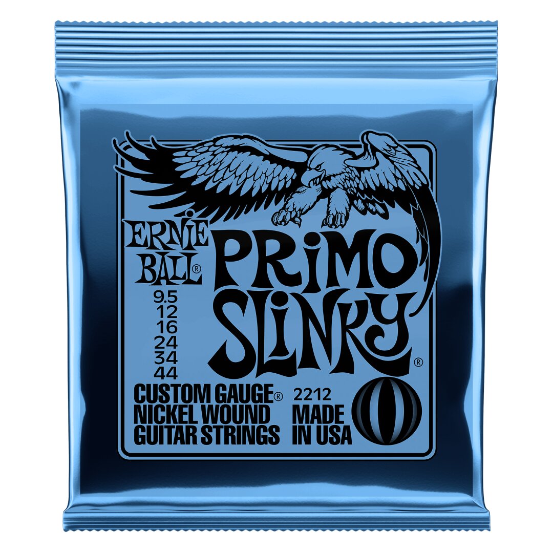 Ernie Ball Primo Slinky Nickel Wound Electric Guitar Strings - 9.5-44 Gauge