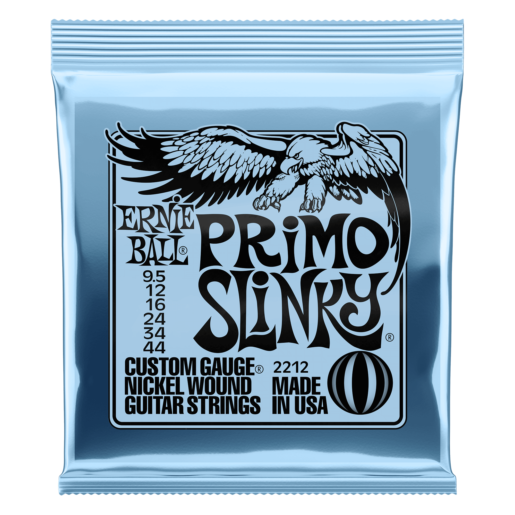 Ernie Ball Ernie Ball 2212 Primo Slinky Nickel Wound Electric Guitar Strings - 9.5-44 Gauge