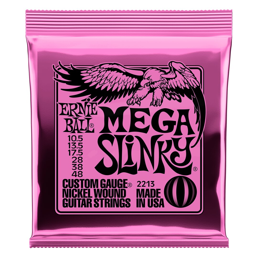 Ernie Ball Mega Slinky Nickel Wound Electric Guitar Strings - 10.5-48 Gauge