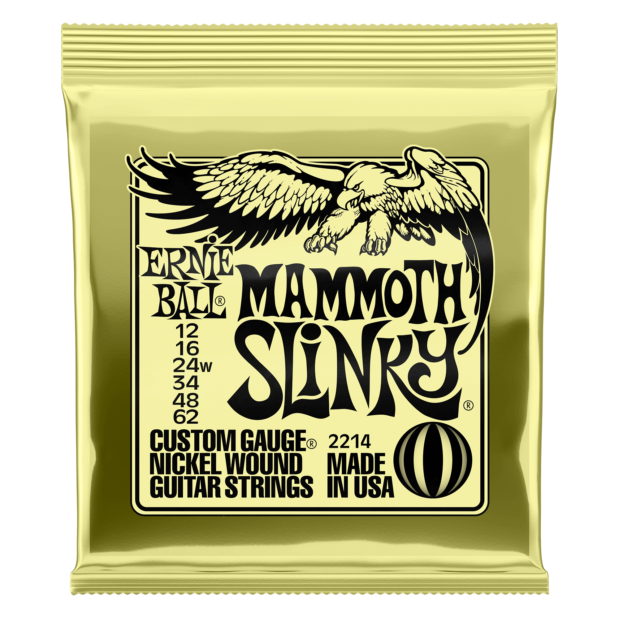 Mammoth Mammoth Slinky Nickel Wound Electric Guitar Strings - 12-62 Gauge