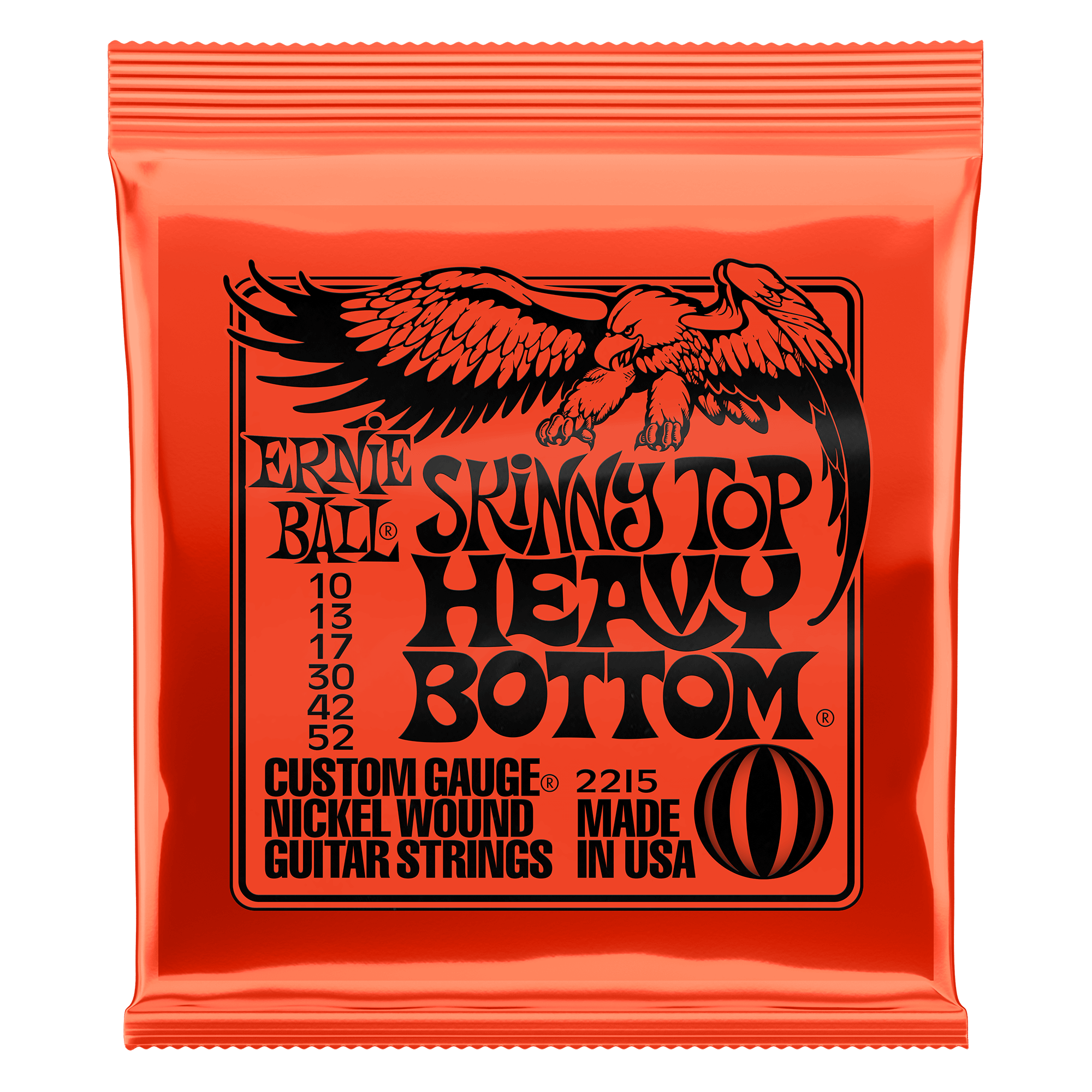 Ernie Ball Ernie Ball 2215 Skinny Top Heavy Bottom Slinky Nickel Wound Electric Guitar Strings - 10-52 Gauge