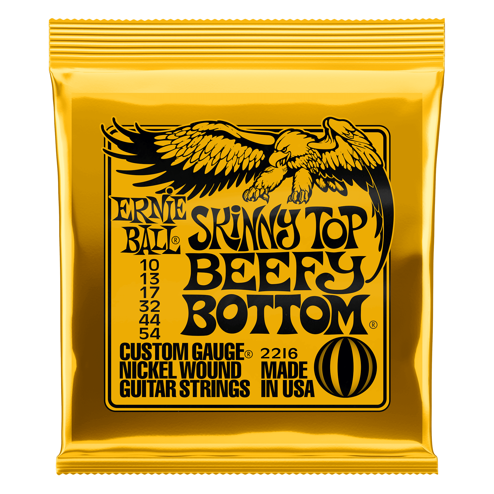 Ernie Ball Ernie Ball 2216 Skinny Top Beefy Bottom Slinky Nickel Wound Electric Guitar Strings 10 - 54 Gauge