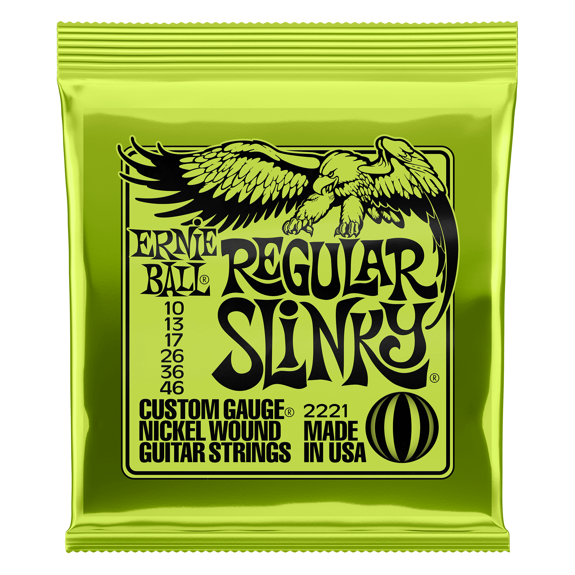 Ernie Ball Ernie Ball 2221 Regular Slinky Nickel Wound Electric Guitar Strings - 10-46 Gauge