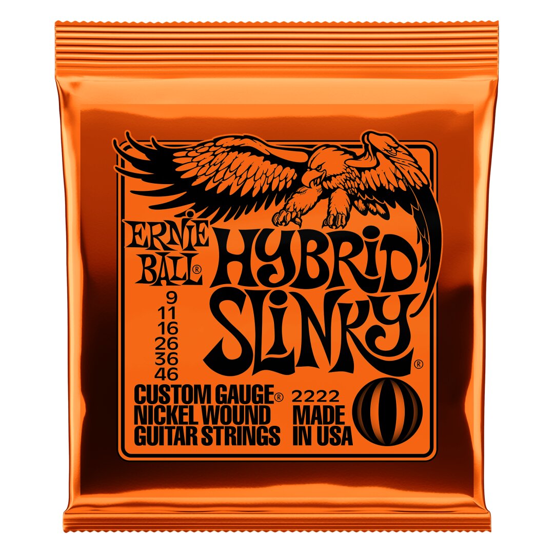 Ernie Ball Hybrid Slinky Nickel Wound Electric Guitar Strings - 9-46 Gauge