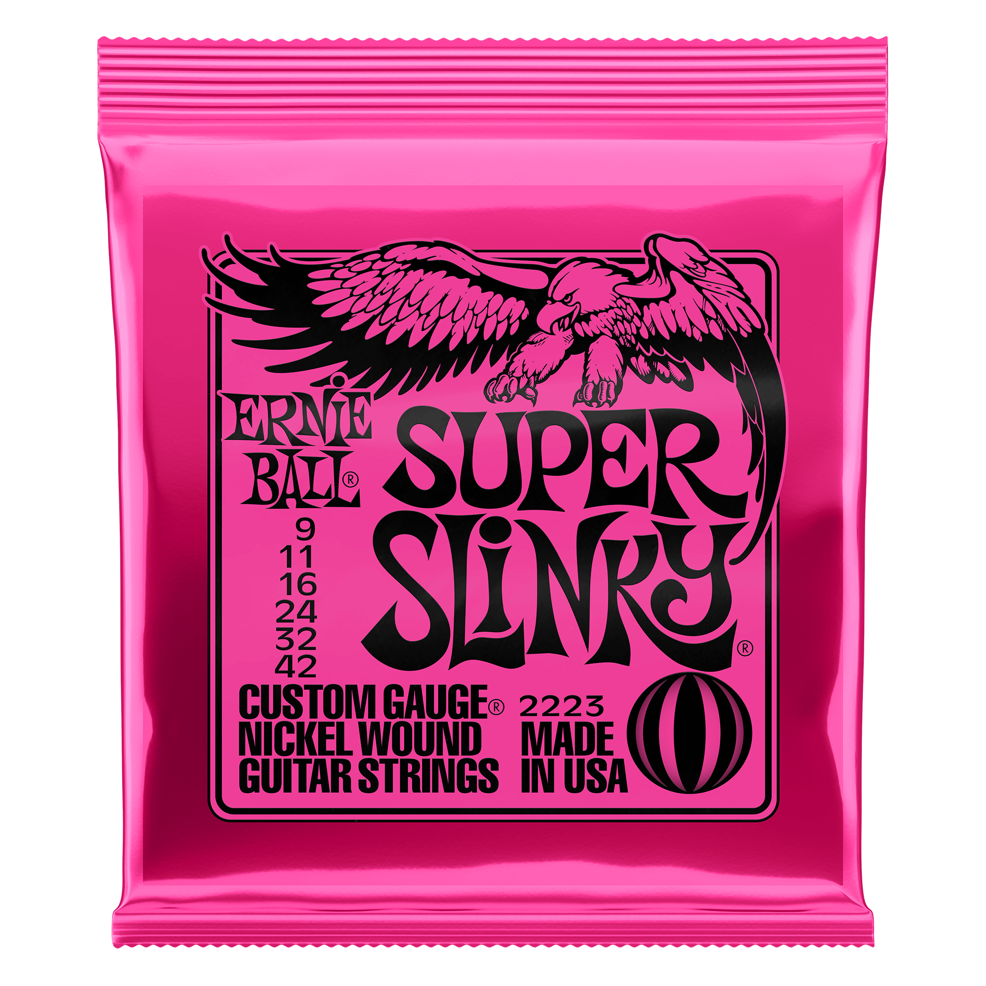 Ernie Ball Ernie Ball 2223 Super Slinky Nickel Wound Electric Guitar Strings - 9-42 Gauge
