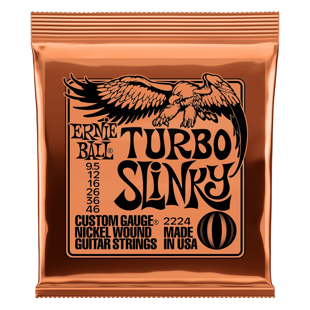 Turbo Turbo Slinky Nickel Wound Electric Guitar Strings 9.5 - 46 Gauge