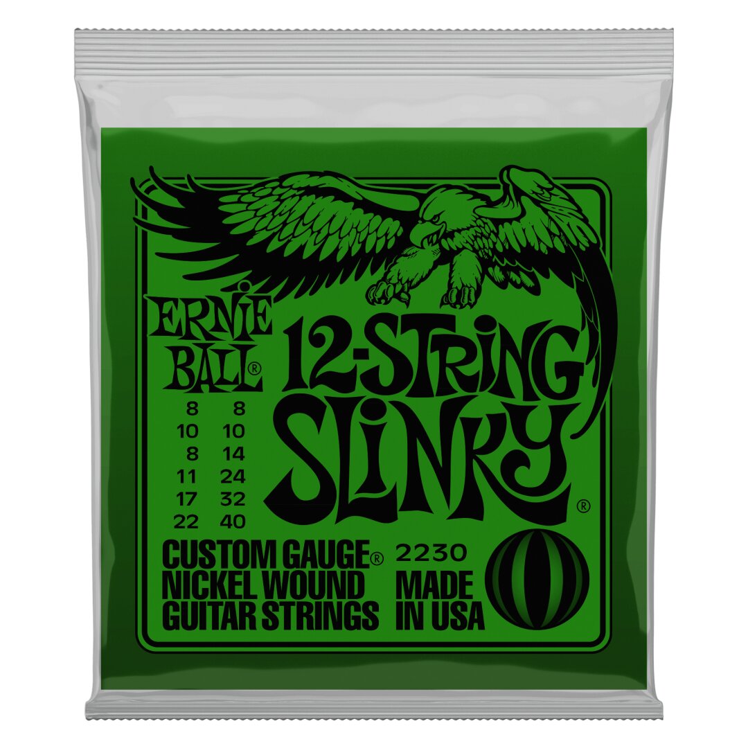 Ernie Ball Slinky 12-String Nickel Wound Electric Guitar Strings - 8-40 Gauge