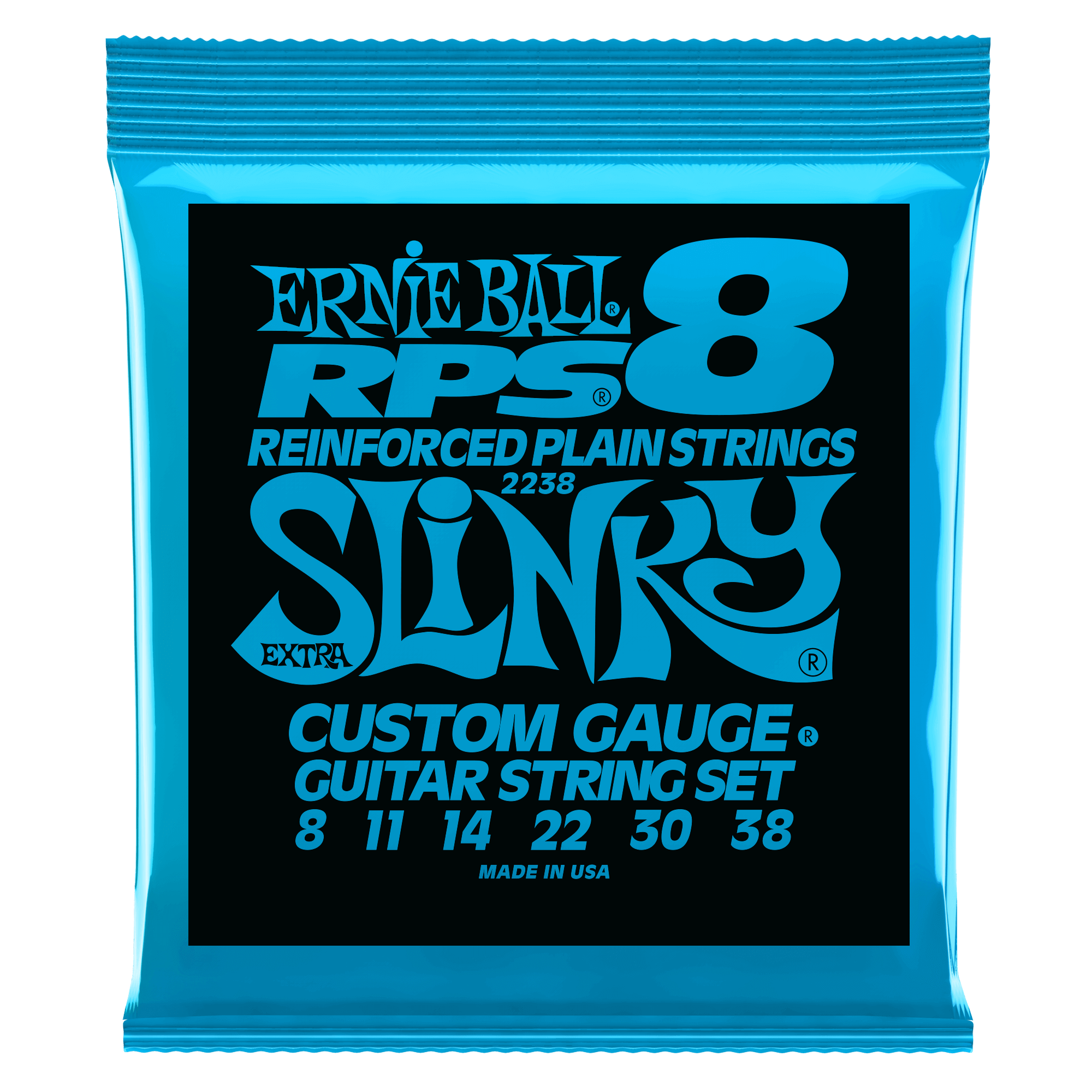 Ernie Ball Ernie Ball 2238 Extra Slinky RPS Nickel Wound Electric Guitar Strings - 8-38 Gauge