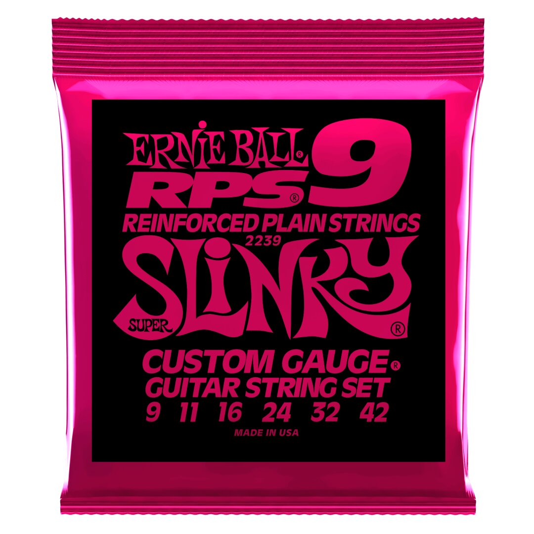 Ernie Ball Super Slinky RPS Nickel Wound Electric Guitar Strings - 9-42 Gauge