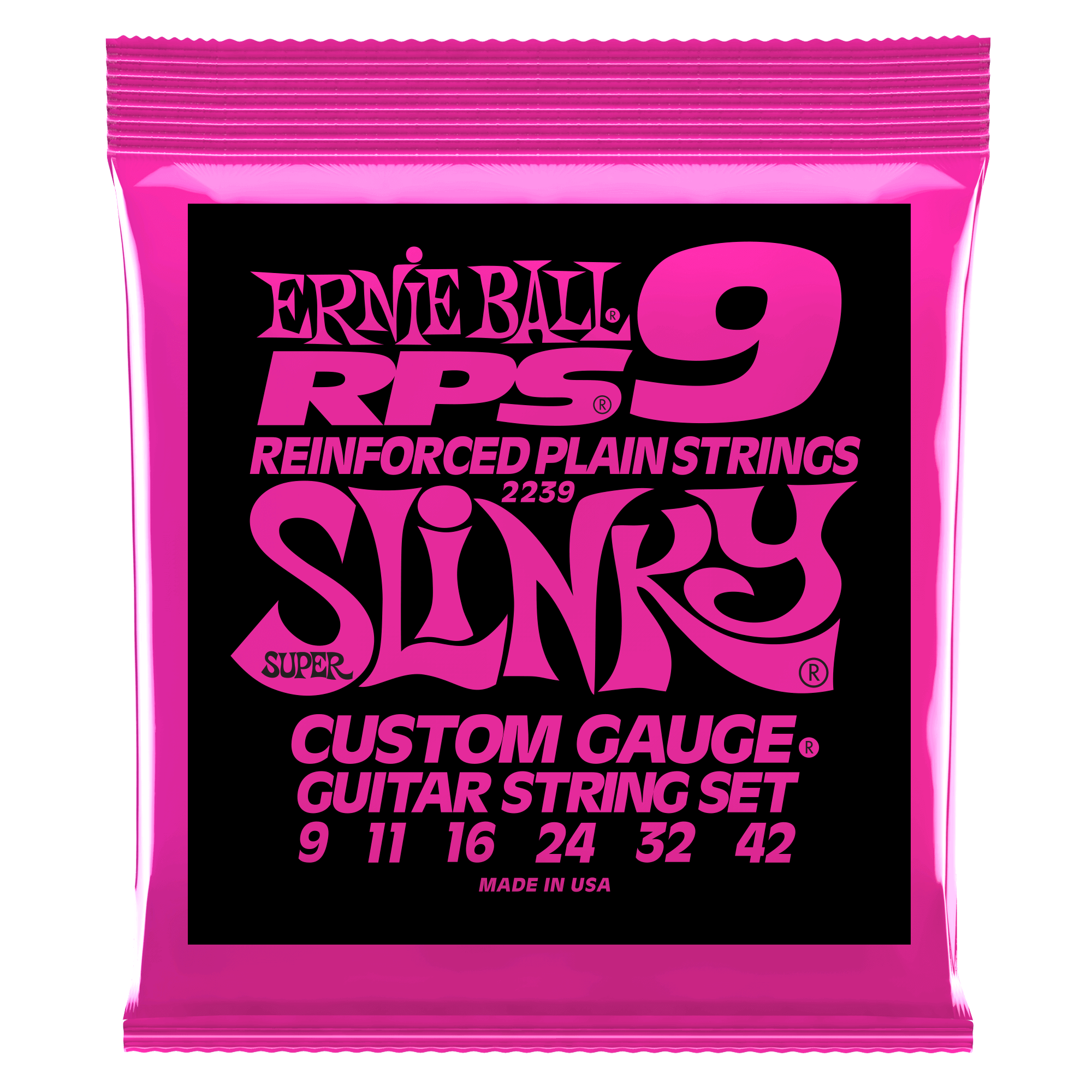 Ernie Ball Ernie Ball 2239 Super Slinky RPS Nickel Wound Electric Guitar Strings - 9-42 Gauge