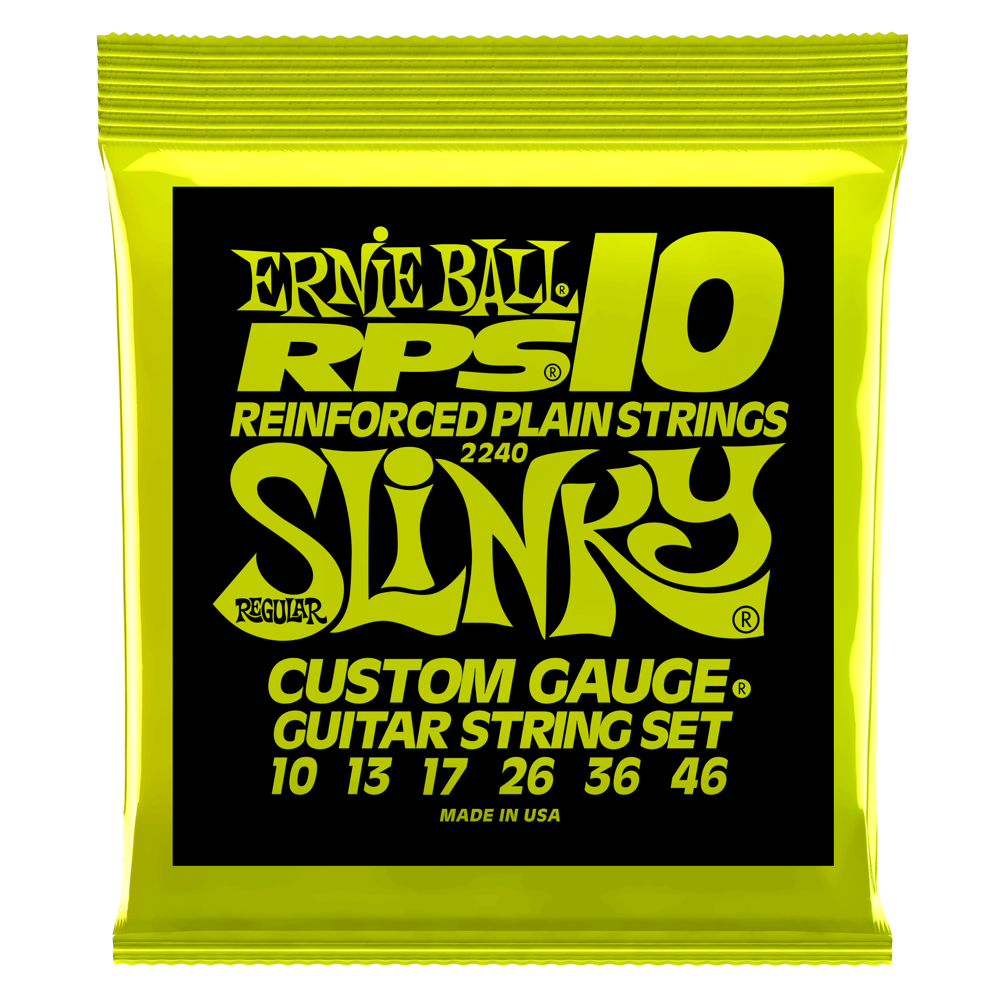 Ernie Ball Ernie Ball 2240 Regular Slinky RPS Nickel Wound Electric Guitar Strings - 10-46 Gauge