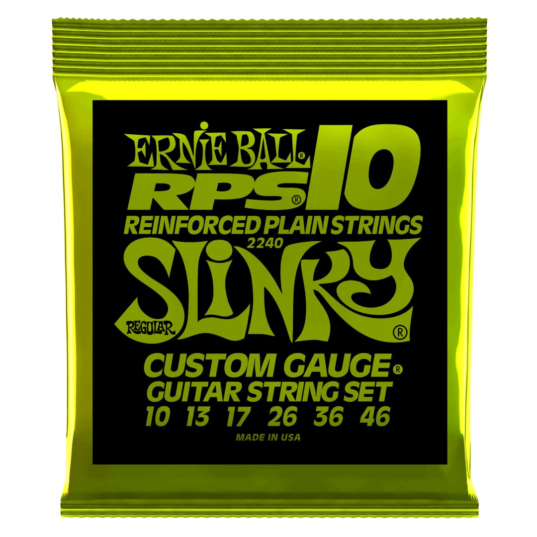 Ernie Ball Regular Slinky RPS Nickel Wound Electric Guitar Strings - 10-46 Gauge