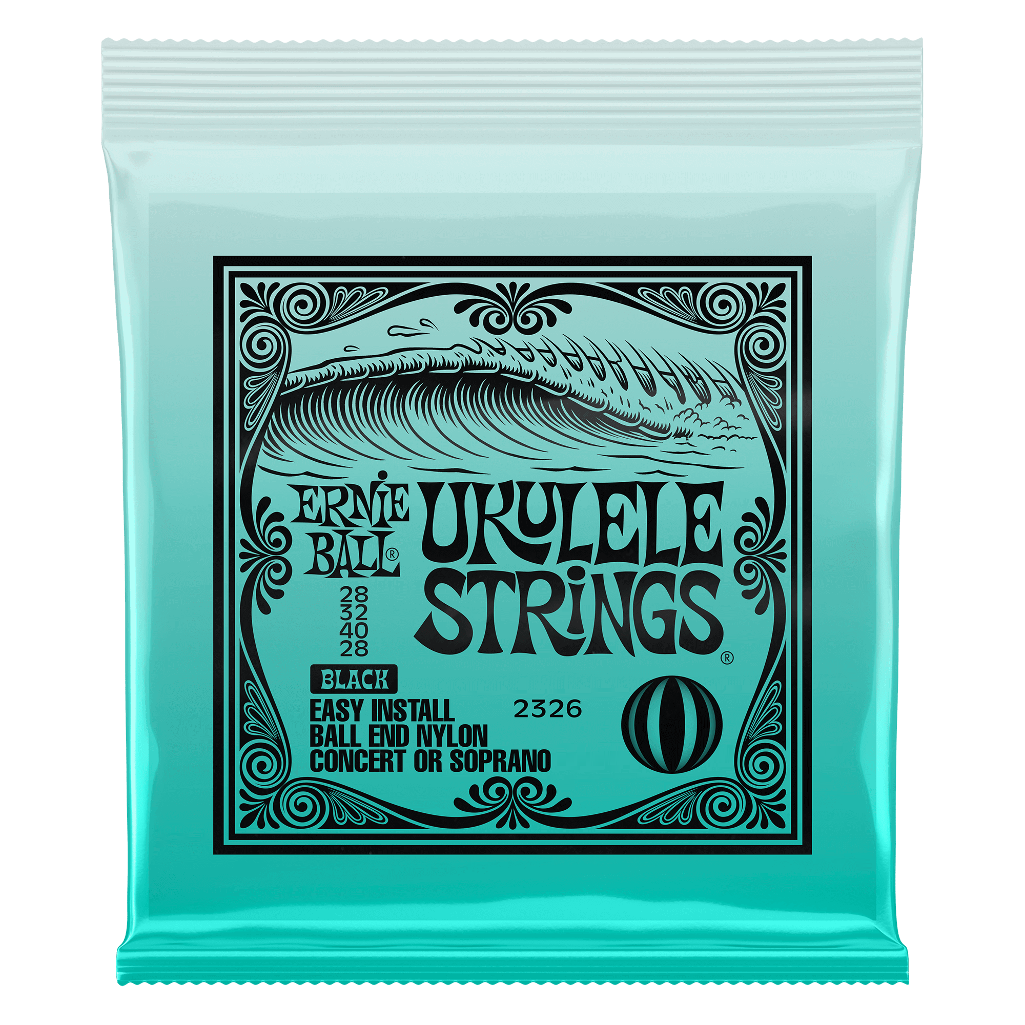 Ukulele Ukulele Ball End Nylon Strings Black