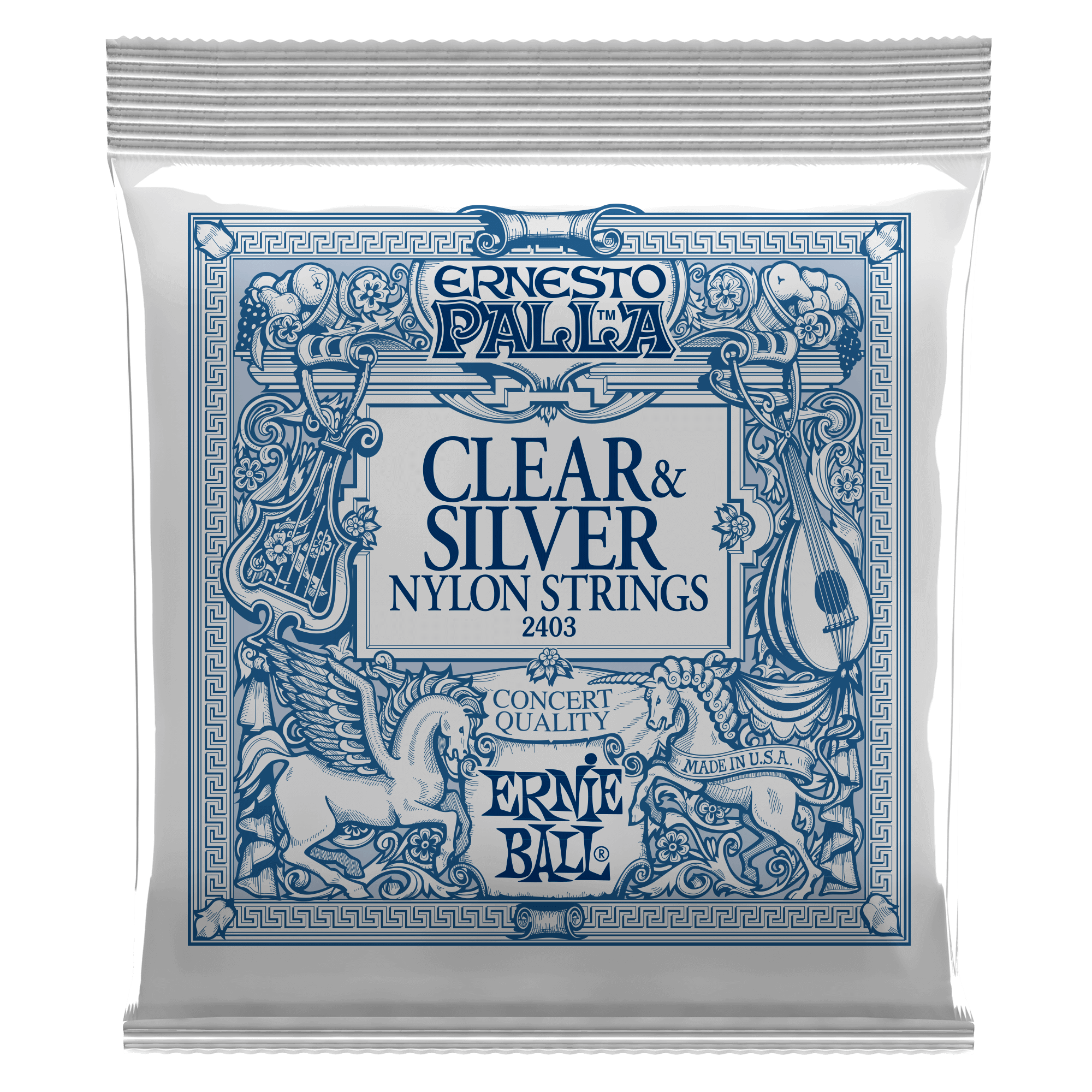 Ernesto Ernesto Palla Clear & Silver Nylon Classical Guitar Strings