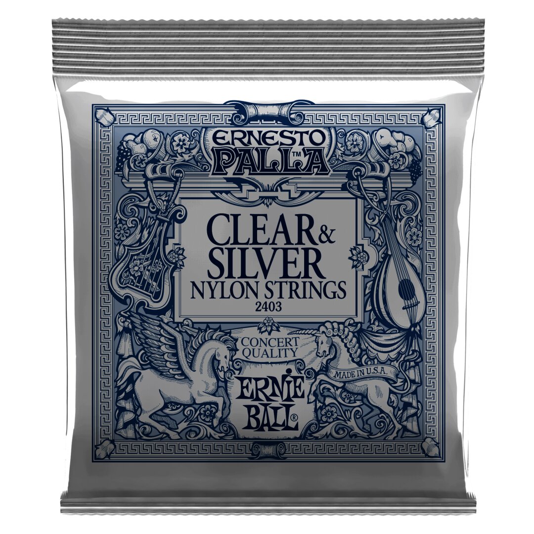 Ernesto Ernesto Palla Clear & Silver Nylon Classical Guitar Strings