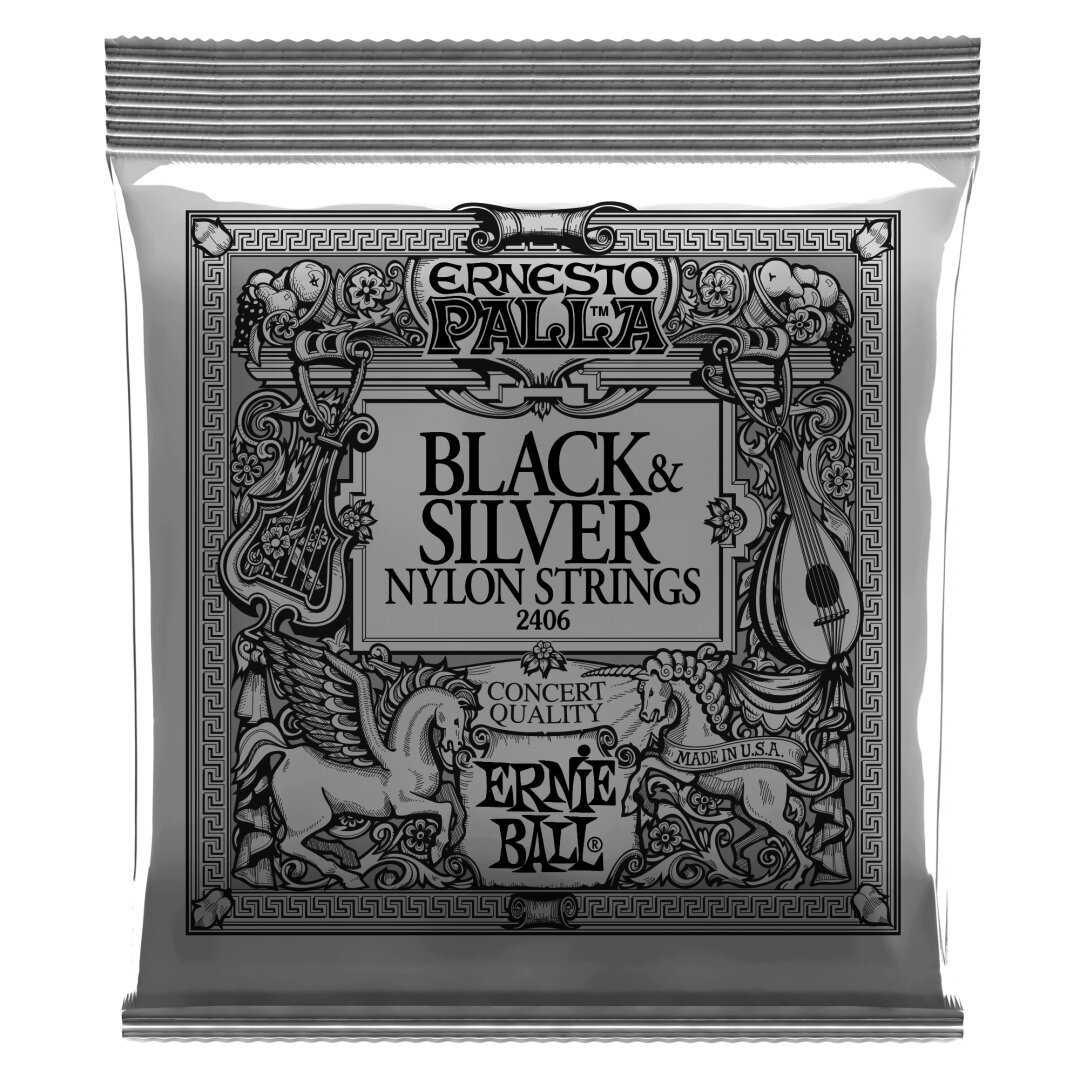 Ernesto Ernesto Palla Black & Silver Nylon Classical Guitar Strings