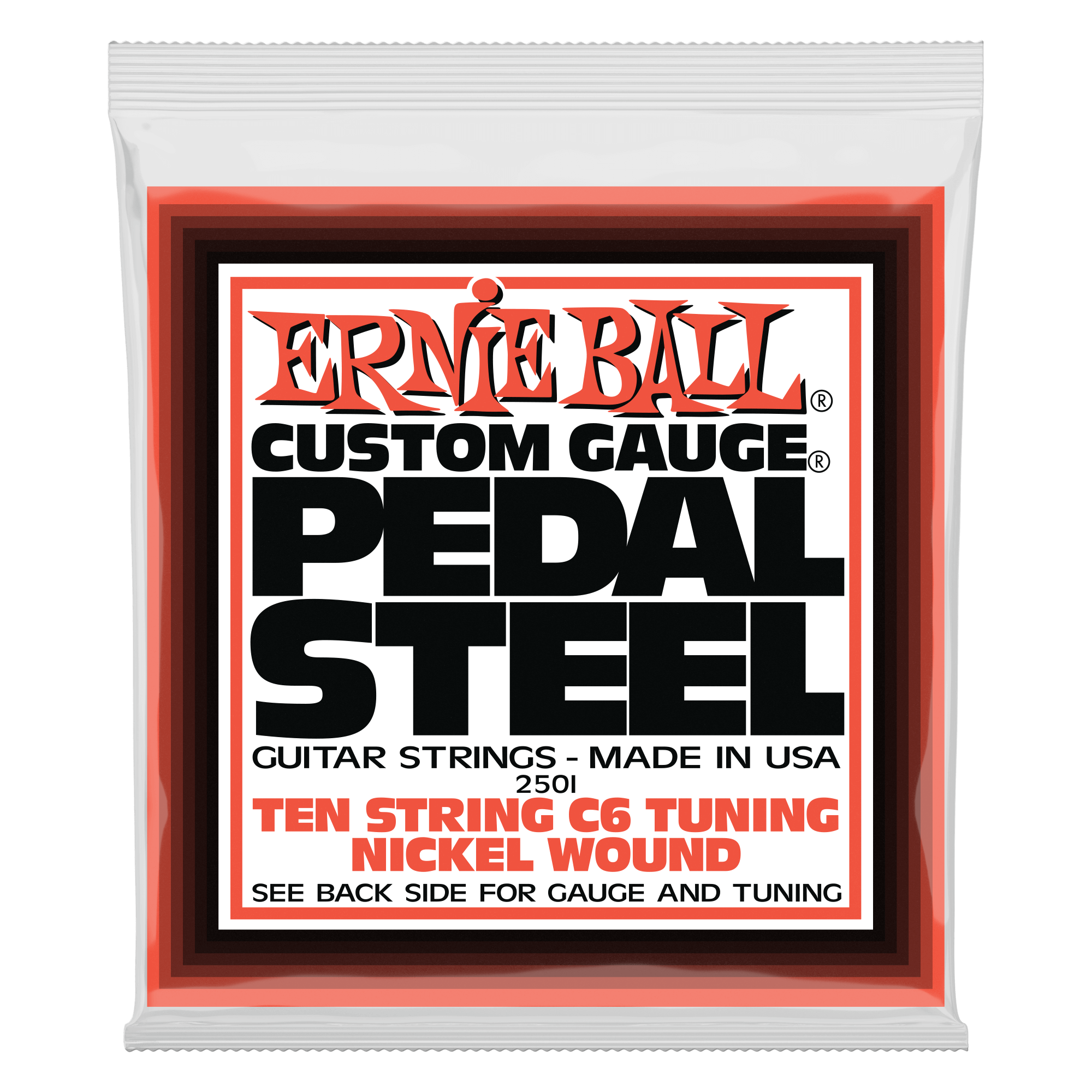 Ernie Ball Ernie Ball 2501 Pedal Steel 10-String C6 Tuning Nickel Wound Electric Guitar Strings - 12-66 Gauge