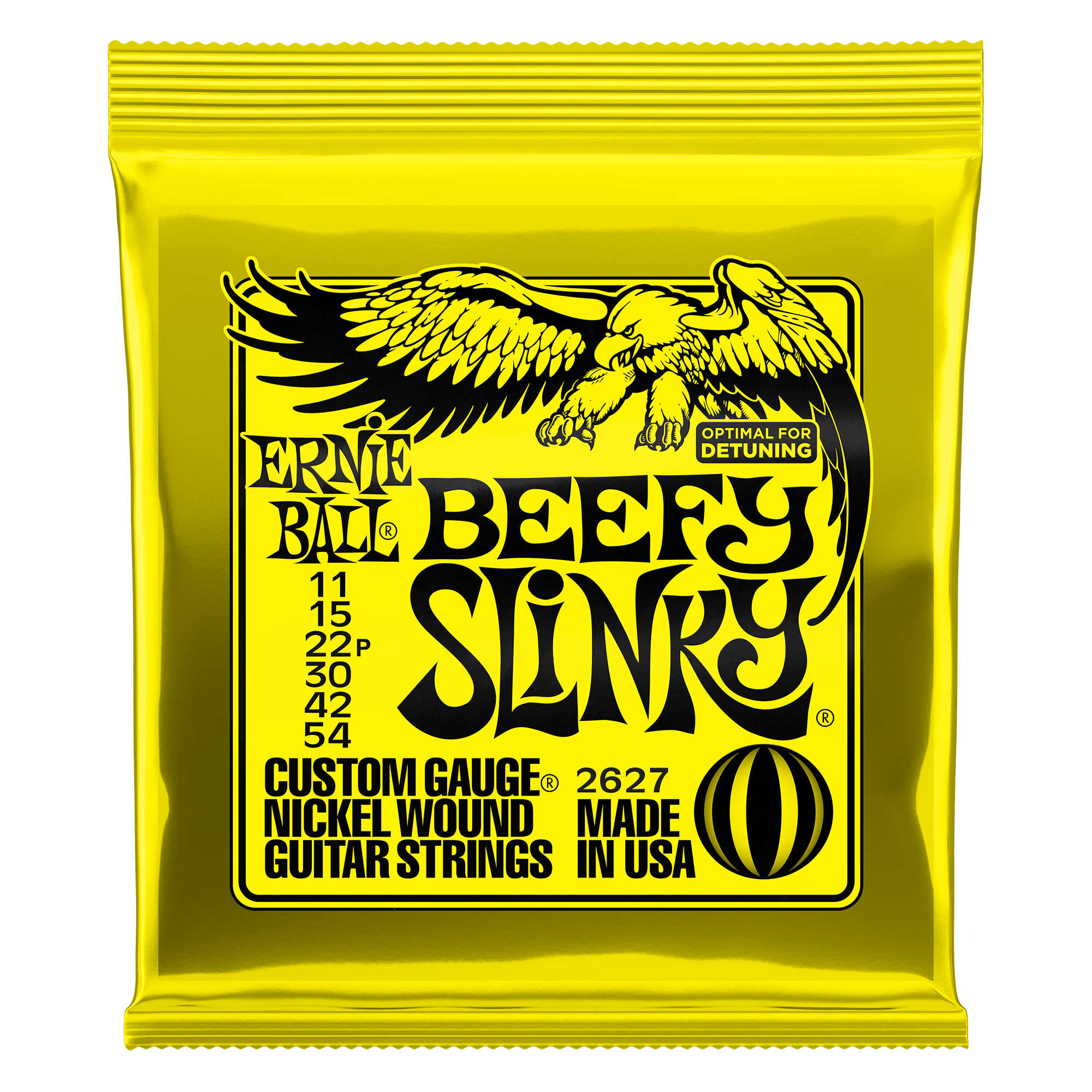 Ernie Ball Ernie Ball 2627 Beefy Slinky Nickel Wound Electric Guitar Strings - 11-54 Gauge