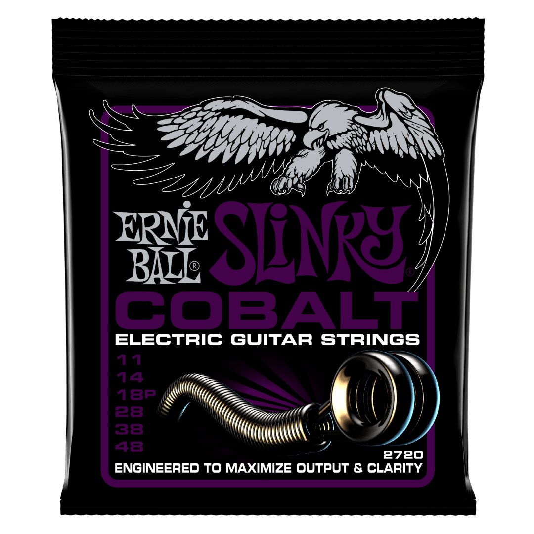 Ernie Ball Power Slinky Cobalt Electric Guitar Strings - 11-48 Gauge