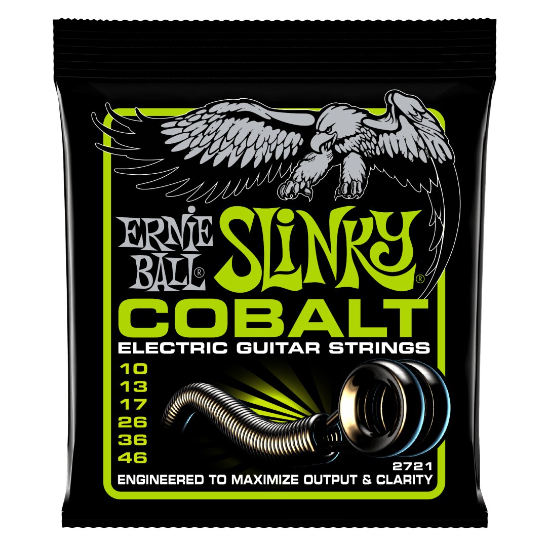 Ernie Ball Regular Slinky Cobalt Electric Guitar Strings - 10-46 Gauge