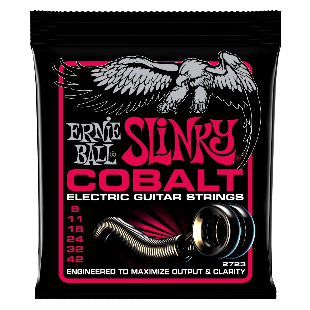 Ernie Ball Super Slinky Cobalt Electric Guitar Strings - 9-42 Gauge