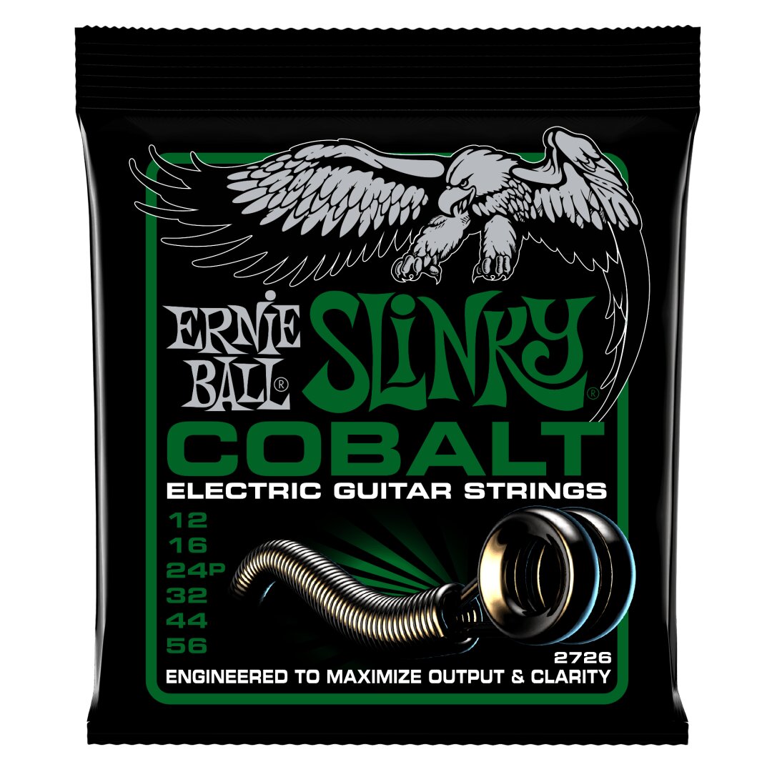 Ernie Ball Not Even Slinky Cobalt Electric Guitar Strings - 12-56 Gauge