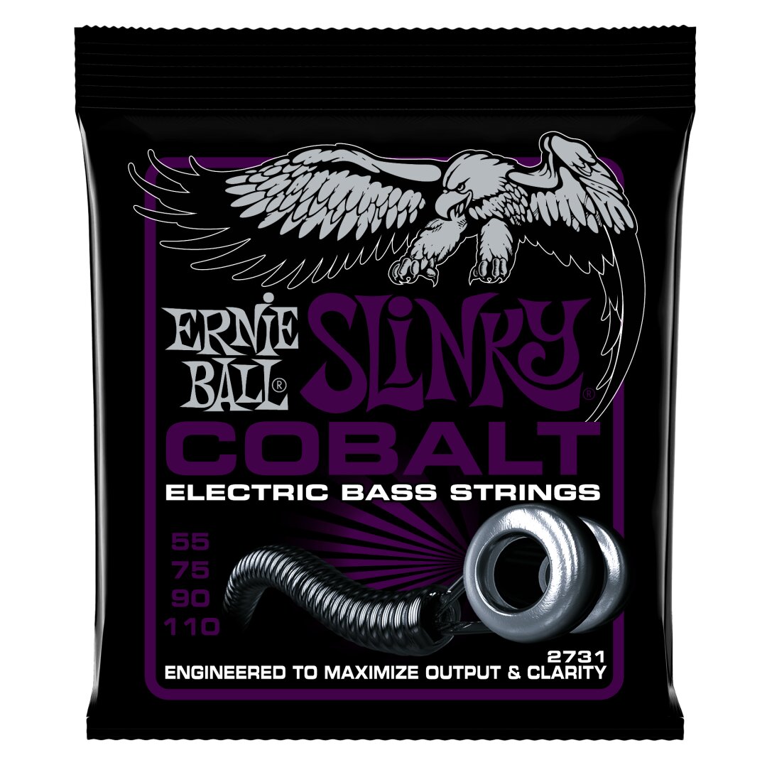 Ernie Ball Power Slinky Cobalt Electric Bass Strings - 55-110 Gauge
