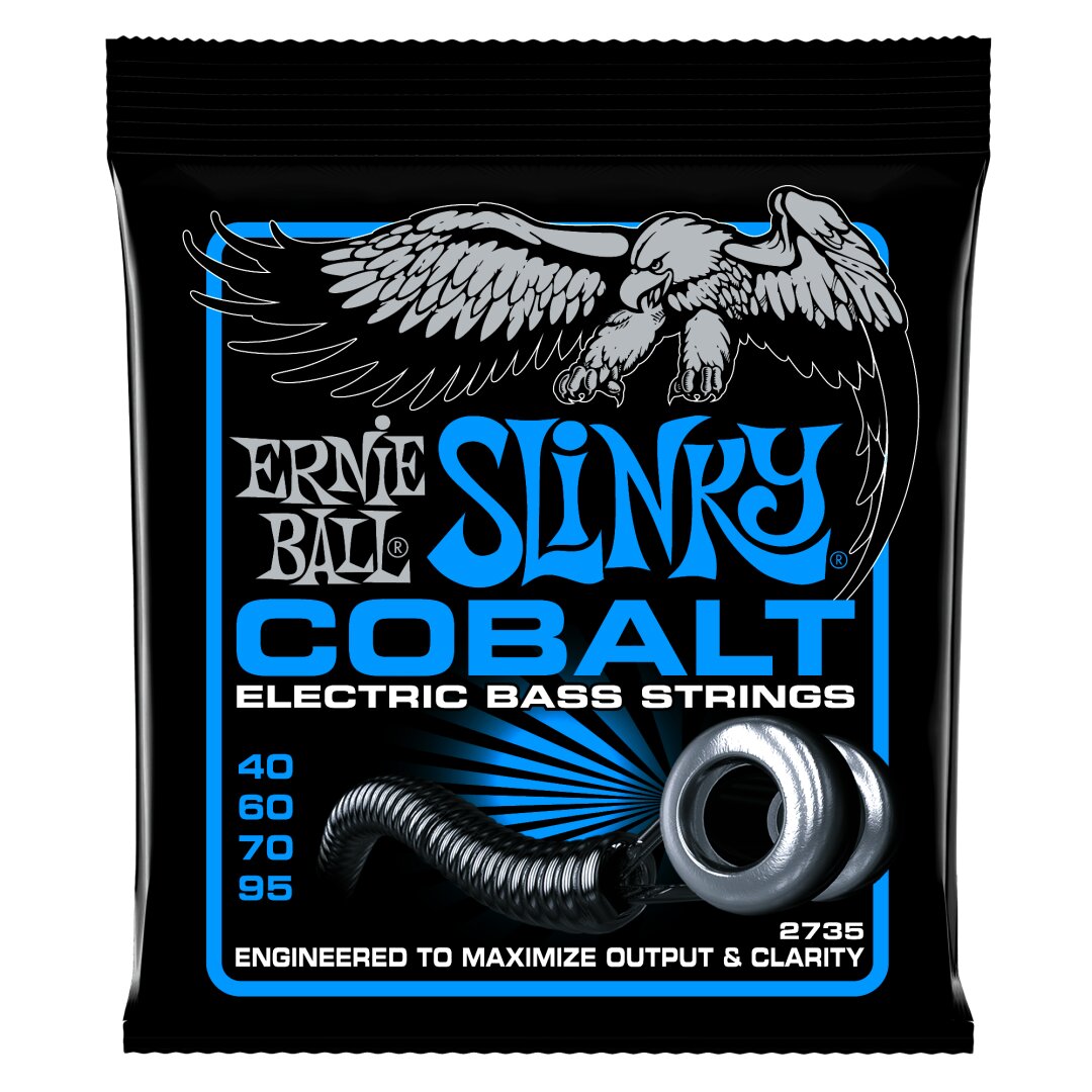 Ernie Ball Extra Slinky Cobalt Electric Bass Strings - 40-95 Gauge