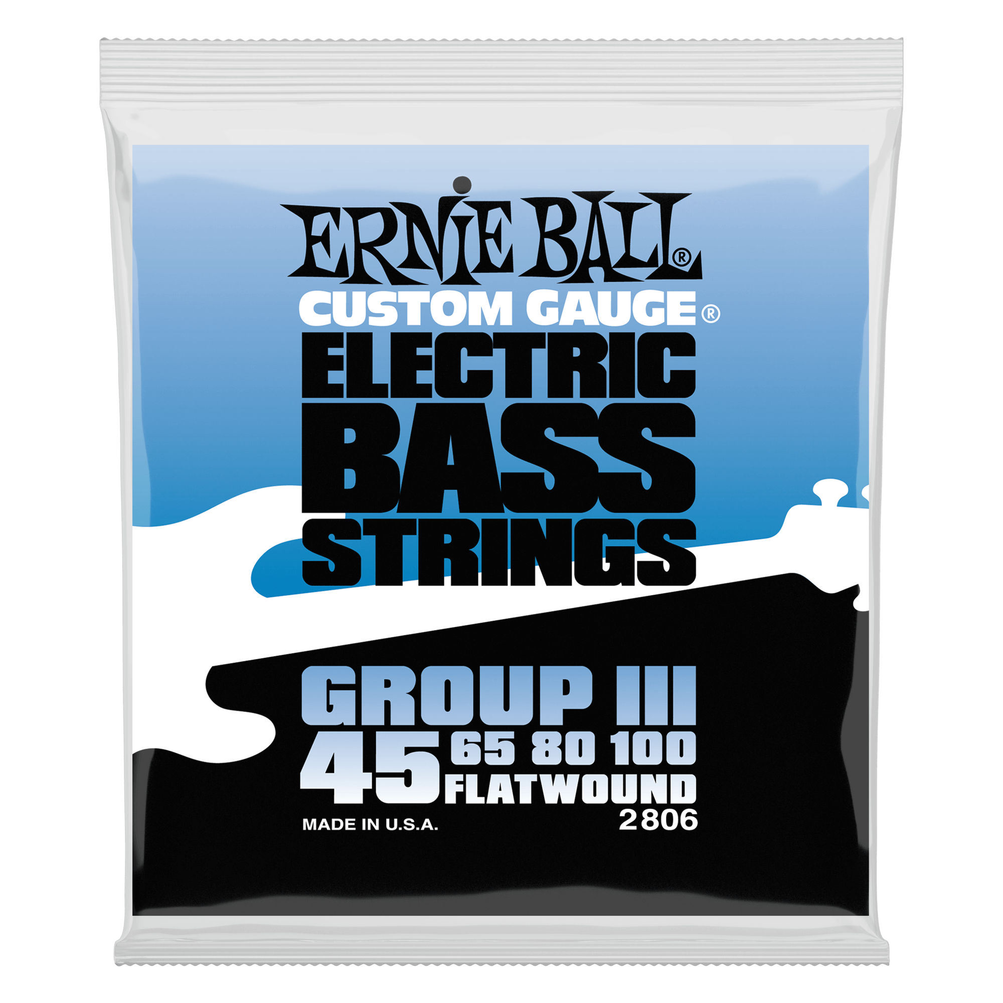 Ernie Ball Ernie Ball 2806 Flat Wound Group III Electric Bass Strings 45-100 Gauge