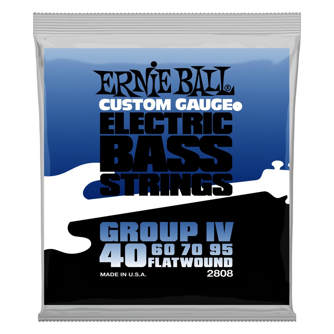 Ernie Ball Flatwound Group IV Electric Bass Strings - 40-95 Gauge